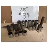 (23) Various Size & Makes Sockets