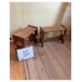(2) Pine Benches