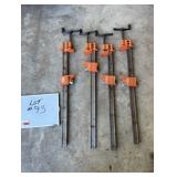 (4) 24' 'Jorgensen' Bar Clamps