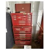 Beach Chest On Chest Tool Box & Contents