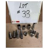 (16) Snap-On Sockets & More