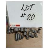 (22) Snap-On Assorted Sockets