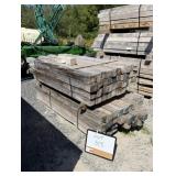 (80 pcs) 4' x 4' x 8ft Long Wood Posts