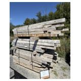 (175 pcs) 4' x 4' - 5ft - 7ft Long Wood Posts