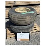(2) Used 12.5L-15 Tires On 6 Bolt Rims