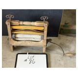 Antique Eatonia Wooden Handcranked Clothes Wringer