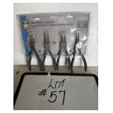 4pc Snap Ring Plier Set