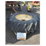 18.4X26 Firestone Tire on 8 Bolt Rim