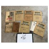 Lot of Early Service Manuals