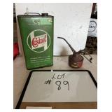 Vintage Castrol Oil Can & Vintage JACO Pump Oiler