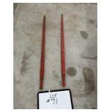 (2) Bale Spears Unused