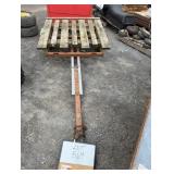 Small Trailer With Wooden Top