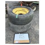 2 Used 215/65 R15 Tires On 6 Bolt Rim