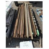 (37) Steel Fence Pickets (Various Lengths)