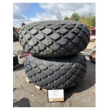 (2) 24.5X23 Turf Tires on 10 Bolt Rims 11' Centre