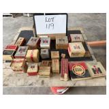 I.H. Parts Boxes - (Some With Parts & Some Empty)