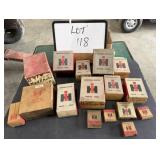 I.H. Parts Boxes - (Some With Parts & Some Empty)