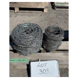 (1) Full (1) Partial Barbwire Rolls