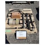 Misc. Lot - Hyd Hoses,Straps,Cylinder, Jacks