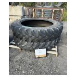 (2) Good Used 380/90R46 Tires