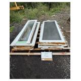 Lot of Used Vinyl Windows