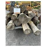 (13) Large Cedar Posts - (9ft & Longer)