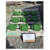 (9) 20kg  John Deere Weights