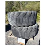 (2) Used Goodyear 20.5-25 Tires