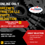 Online Only Greene's Tractor LLC Parts Reduction
