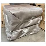 Qty (2) Ashley Furniture Steel Ottomans 4870114