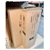 Qty (3) Sauder 5 Shelf Bookcases -Chalked Chestnut