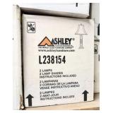 Qty (3) Signature L238154: 2-Lamps, 2-Shades