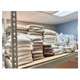 Bulk Lot: All Bathroom Towels, Soap Dishes, Etc.