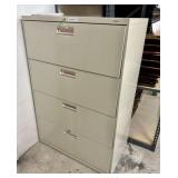 Qty (2) Lg Hon Metal Lateral Locking File Cabinets