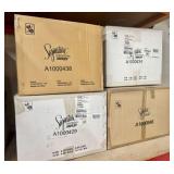 Qty (4) Signature Design Misc. Decorative Poufs