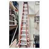 Qty (2) Warner Warehouse Ladders - 6ft. & 12ft