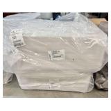 Qty (2) Ashley Furniture Linen Ottomans 1560214