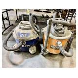 Qty (2) Rigid and Shop-Vac Vacuums
