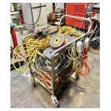 Metal Wheeled Cart: Wire, Cable, Cords & Lights
