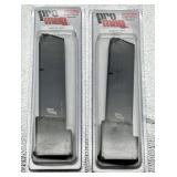 Qty (2) ProMag Ruger P90 .45 ACP 10 rd. Blue RUG04