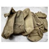 Qty (5) Green British Pouches