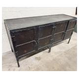 Butler 62' Industrial Iron 4-Door Cabinet Console