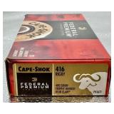 Qty (20) Rds Federal Cape Shok 416 Rigby *(21 YRS+