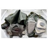 Qty (2) Finnish Gas Masks in Pouches