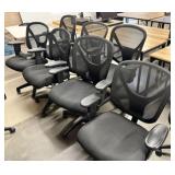 Qty (7) Black Mesh Anji Grand Orient Office Chairs