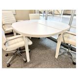 Qty (2) Half Circle IKEA Bekant 182Z2 Tables