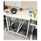 White Rectangular Office Table