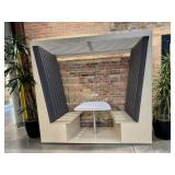 Enclosed Portable Meeting Booth Table Seating