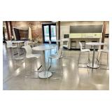 Qty (3) Sets: 2-Teknion Nami Plastic Bar Stools &