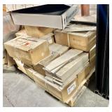Approx 200sf DalTile 4x16x3/8' White & Orange Bath